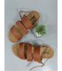 SH162 - Buckle Triple Strap Slide Sandals